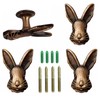 EIiegh Rabbit Coat Hooks, Creative Animal Wall Hook, Decorative Wall
