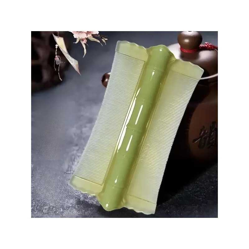 ChamBit 머릿니 제거 대나무 머리빗 두피 마사지 브러쉬 참빗 Lice