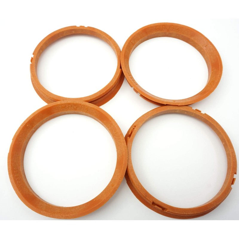 RONAL 4x Centring Rings 82.0-72.5/82 to 72.5 Blood Orange