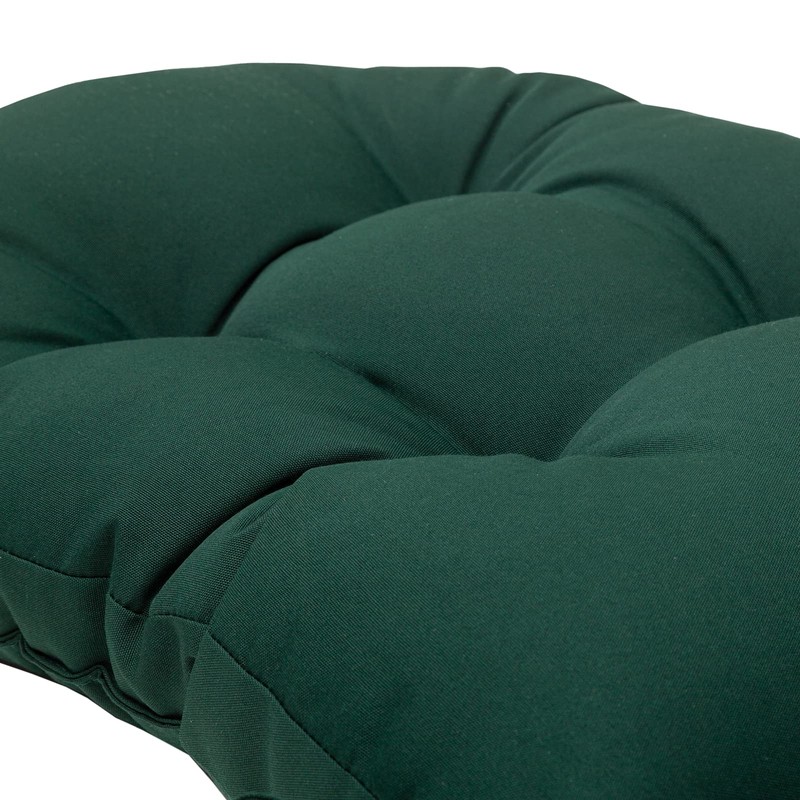 QILLOWAY Indoor Outdoor Seat Back Chair Pads Tufted Cushion, Spring/Summer