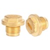 2pcs Differential Diff Brass Filler Drain Plugs with Seal Ring