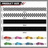 4 Rolls Racing Car Theme Bulletin Board Border Set Race