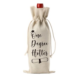 YUANHAO Graduation Gifts Graduation Wine Bag Graduation Gifts for Her College Graduation Gifts for Women Men Graduation Gifts for Him One Degree Hotter Wine Bag