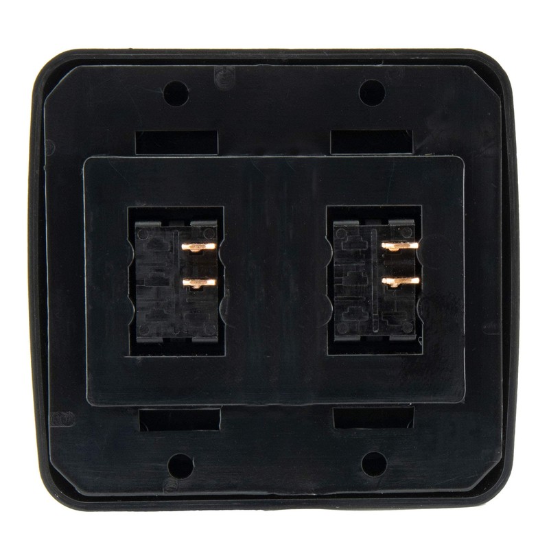 American Technology Components Double SPST On-Off Switch with Bezel, 12-Volt,