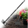 Garden Hoe, 60 Inch Adjustable 2-in-1 Hoe Garden Tool, Sharp