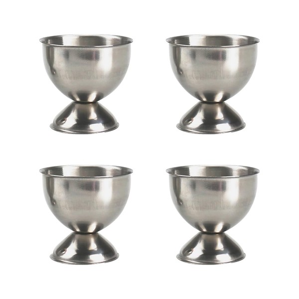4 Pcs Stainless Steel Egg Cups Egg Display Stand Holders