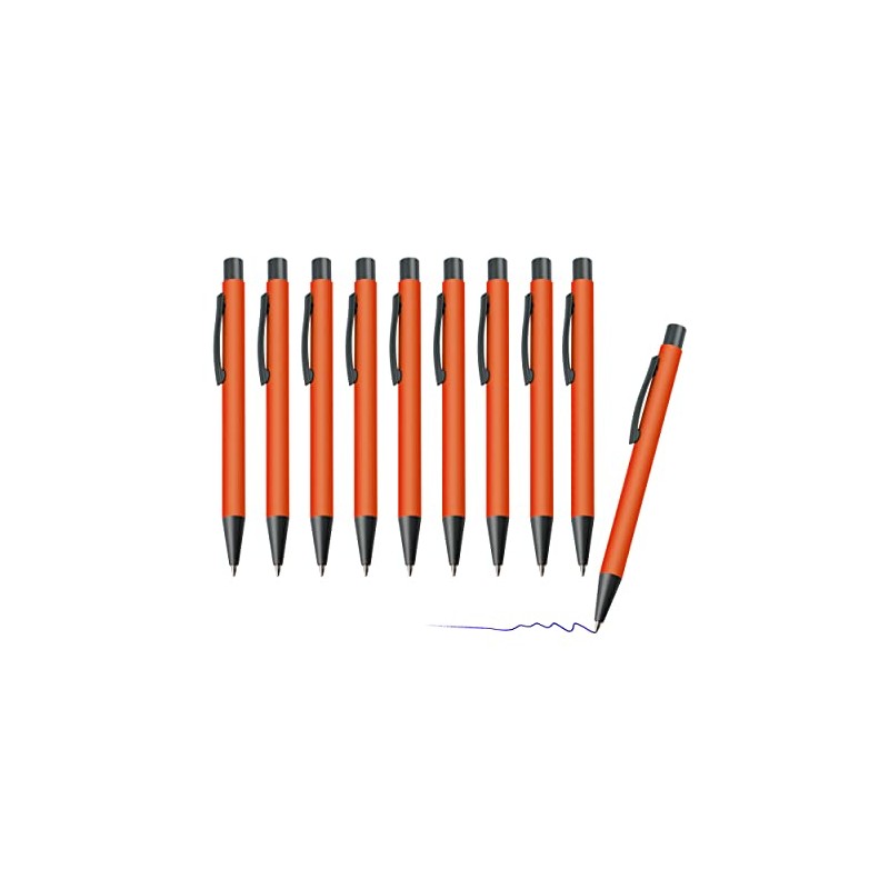 sin4sey Set of 10 Ballpoint Pens Matte Classic Ballpoint Pens