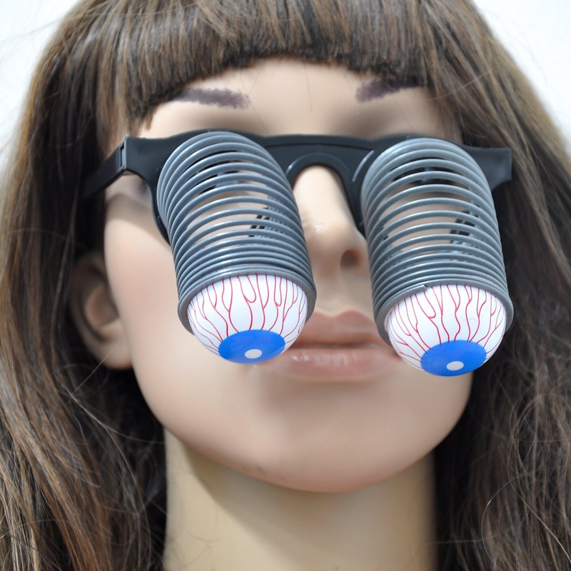Lychee Wacky Space Eye Glasses Funny Spring Crazy Eye Scary