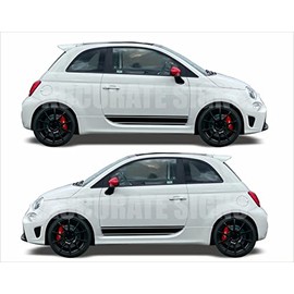 Stickers for 500 Side stripes Door Graphics Decal Sticker Kit