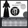 Sintege Mardi Gras Monk Costume Medieval Monk Robe Renaissance Priest