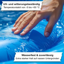 AGT Multitape: 8er-Set wasserdichte, selbst-verschweißende Klebebänder,150cm, transp. (PVC-Dichtungsband wasserdicht, Sanitärklebeband)