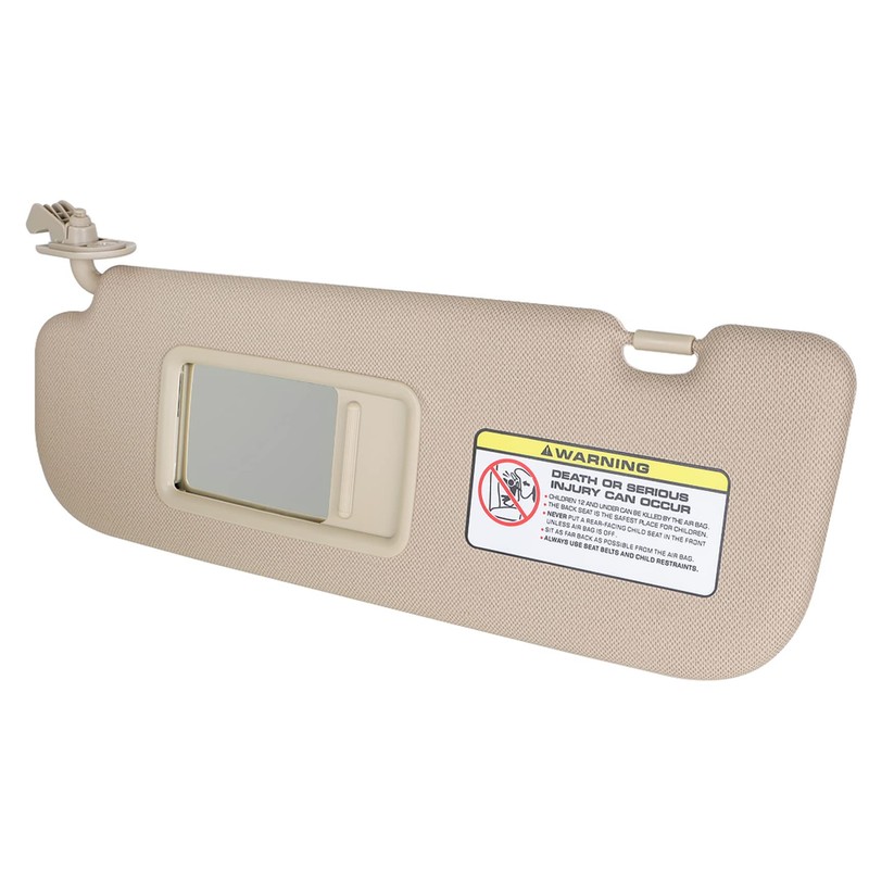 labwork 2 Beige Sun Visor with Makeup Mirror Right and