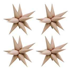 4pcs Matte Blush Explosion Star 50pcs 20” Water Drop Aluminum Foil Explosion Star for Birthday Girls' Party Wedding Celebrations anniversary Background Walls Party Decorations