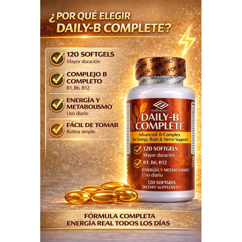 Complejo Vit B12 Energía Metabolismo Antiestrés 120