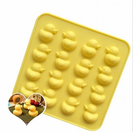 MoldFun 2-Pack Mini Size Rubber Duck Silicone Mold for Chocolate, Candy, Gummy, Jello, Ice Cube, Polymer Clay, Crayon Melt