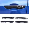 8pcs Smart Exterior Door Handle Cover Trim Carbon Fiber Style