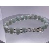 CUSTOM MADE BLUE TOPAZ GEMSTONE ANKLET BRACELET W/ 22 CT