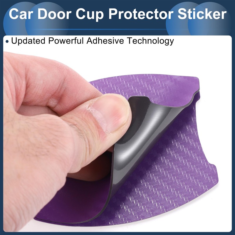 INFINAUTO 3D Car Door Handle Scratch Protector, 68x85mm Car Door