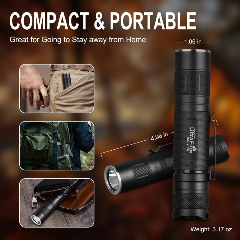 UltraFire UV Torch 395 nm LED Black Light, 10 W