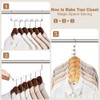BYHLYH 3 Pcs Space Saving Hangers Magical Hangers Wardrobe Space