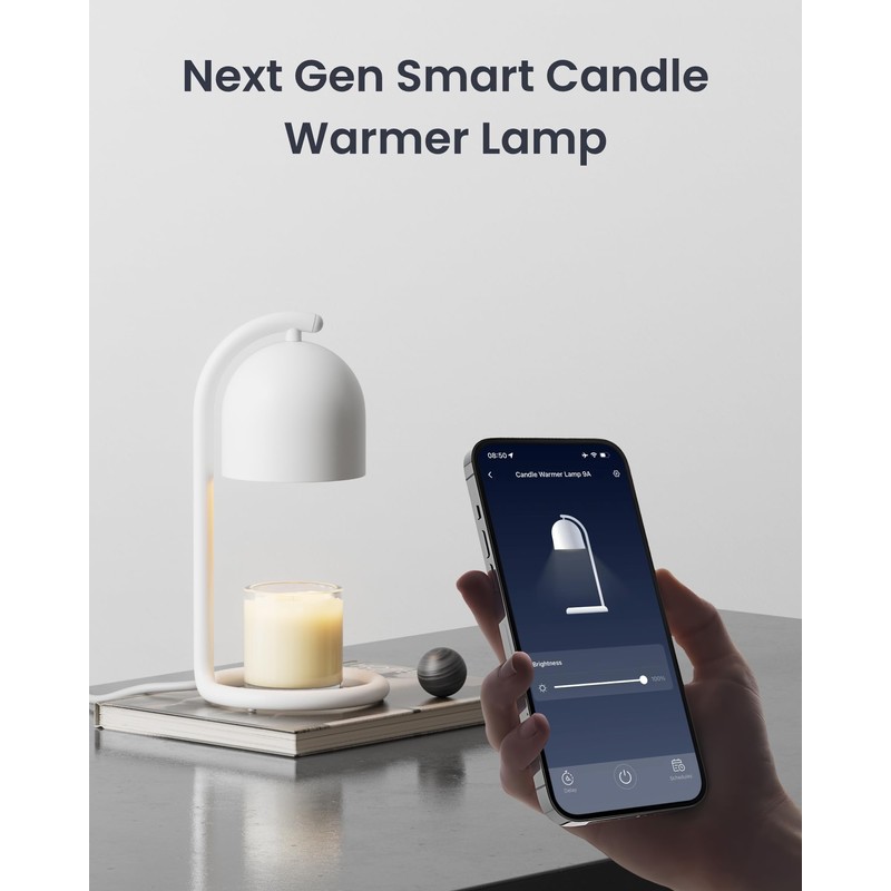 SwitchBot Smart Candle Warmer Lamp with Timer & Voice Control