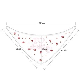 Casa Pack of 6 Baby Bandana Bibs with Adjustable Press Studs, Baby Bibs, Triangle Scarves, for Baby Boys and Girls, 0 - 3 Years