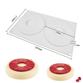 mostsom - Moldes de silicona antiadherentes para donas (donut I)