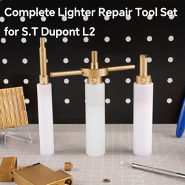 JINMUNIC Complete Lighter Repair Tool Set for S.T Dupont L2 - Lighter Adjustment Refill Gas Valve Opener Repair Tools