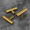Haliwu 10 Pack Brass Gold Cabinet Knobs Kitchen Cabinet Knobs