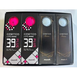 Muziik Corteolite 39 Plus 6 Pcs & 6 Corteo Premium Pair Set 1dz for 39 Plus (Surlyn Cover) For Those Under 42sec (Urethane Cover) with High First Speed Lightweight Core