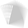 A5 Punch Pockets Clear Plastic Punched Pockets 60 Micron Filing