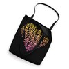 Colorful Cute Hearts Shape Silhouette Lover - Skull Tote Bag