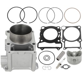 ANGLEWIDE 93450-22027-00 93210-89447-00 Cylinder Head Piston Gasket Top End Rebuild Kit Compatible with 2007-2008 for Yamaha for YFM400 Grizzly 4x4 Auto 2000-2004 for Yamaha for YFM400A Kodiak