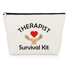 Therapist Gifts for Women Makeup Bag Physical Therapist Appreciation Gifts for Friend Thank You Gifts for Speech Therapist Cosmetic Bag Therapist Graduation Gift Christmas Birthday Gift Cosmetic Pouch