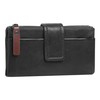 X-ZONE 021049 Genuine Leather Women's RFID Wallet with Hand Strap