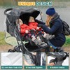 Orzbow Rain Cover for Sibling Pushchair, Universal Rain Cover Twin