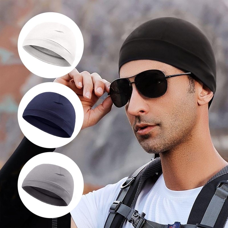 YSJCHEBS Pack of 4 Plain Beanie Hats, Elastic Outdoor Sports