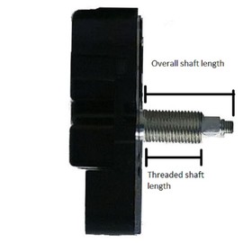 Quartz Clock Movement - High Torque - Short Shaft 1/4" Dial Thickness