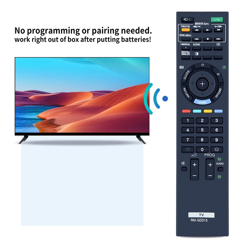 PZL RM-GD015 Replacement Remote Control for Sony TV KDL-32EX400 KDL-40EX400