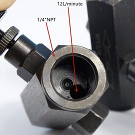 Yaco Flow Control Valve - 1/4" Throttle & Check Valve, NPT, 3000PSI Steel Hydraulic