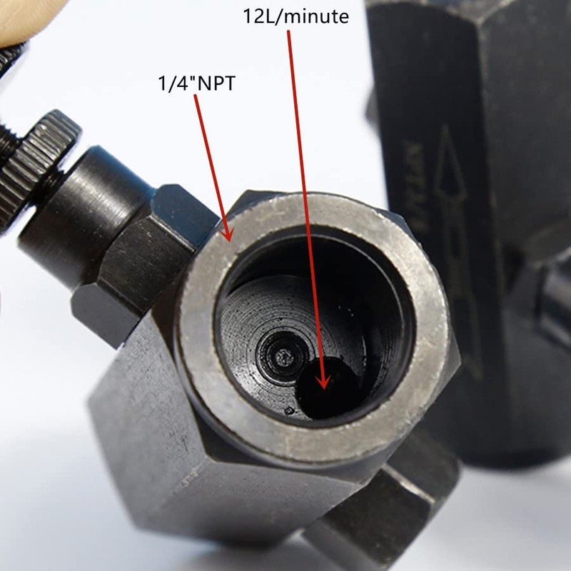 Yaco Flow Control Valve - 1/4" Throttle & Check Valve,