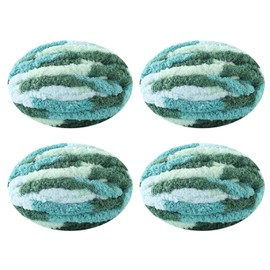 Chunky Yarn for Hand Knitting, No7 Thick Yarn, 250Grams 32Yards, Pack of 4, Perfect for Knitters and Crafters (sea ofclouds)