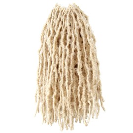 NISEYO NU Short Pre-looped Butterfly Locs Crochet Hair 16 Inch 8 Packs Light Weight & Soft Distressed Locs, 613#(Blonde)