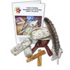 9 Pc Chakra Healing Smudging and Cleansing Kit with Guide