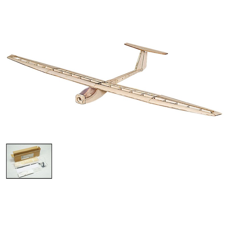 F1501 Balsa Airplane Glider 1550mm Wingspan Easy to Control Wood