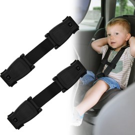 Pack of 2 Seat Belt Fasteners for Child Seats, Safety Clip for Car Seat, Buckle Protection Child Seat, Car Seat Chest Strap Clip, Prevents the Child from Pulling Arms Out of the Strap, Belt Lock Clamp