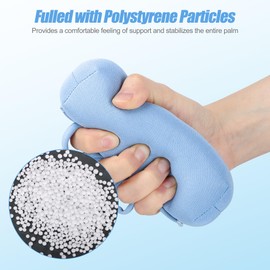 NIdreamCE Palm Protector for Hand Contracture with Separators, Palm Grip Cushions for Finger Contracture Prevention for Stroke, Parkinson Dementia, Arthritis, Hand Grip Strengthener (2)