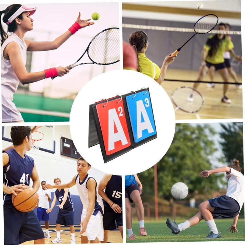 WHAMVOX Portable Flip Scoreboard for Basketball Volleyball and Sports Easy