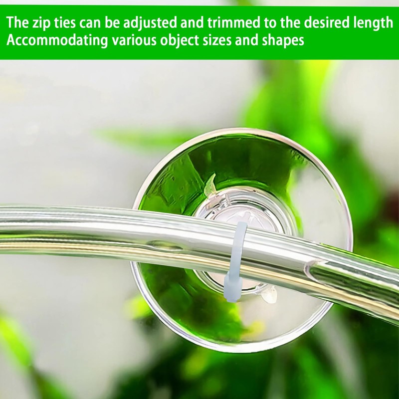Suction Cups with Zip Ties 30 Pieces Small Aquarium Suction