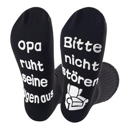 Funny Socks Dad Gift, Men's 43-46 Non-Slip Cotton Socks with Saying, Funny Super Dad Socks, Best Dad Gifts, Gift for Man Who Hats Everything, Birthday Gift for Men Women, black